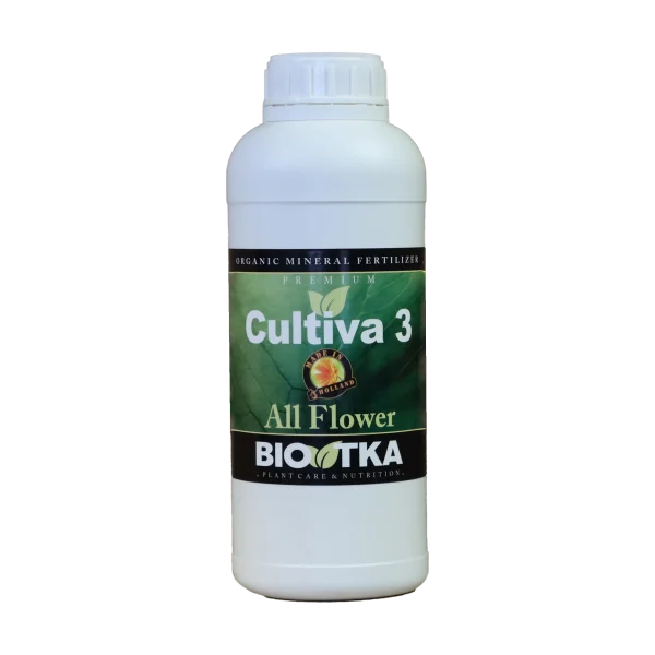 Cultiva 3 All Flower | Hoofdvoeder | Organisch-mineraal basisvoeding voor de bloeifase | BIOTKA®